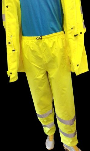 AHLBORN ANSI/ISEA 107-2015 Class 3 Type E  Lime Pants with 3M Scotchlite  Reflective Tape Small