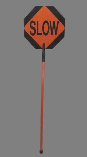 MTS Safety 18 STOP/SLOW PADDLE/ALU HI INT W/TELESCOPIC HNDLE