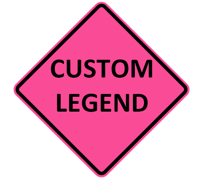 Pink Rip Sign Ameri-Viz 36 PINK REFL ROLLUP CUSTOM LEGENDS /RIBS | FLAGS, SIGNS ...