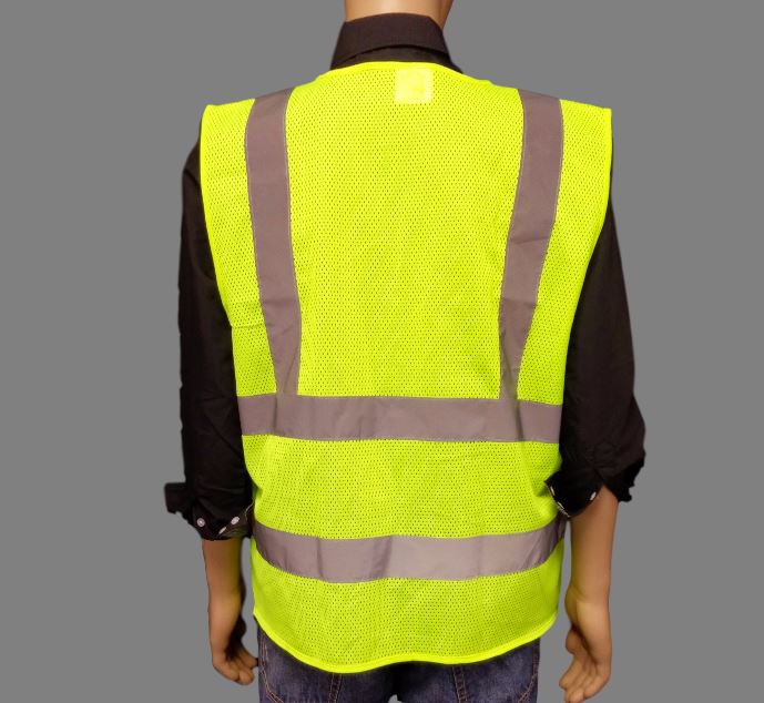 ANSI CL2 LIME VEST/SILVER REFLECTIVE SAFETY APPAREL SAFETY VEST ANSI CLASS 2 MTSSafety, Inc