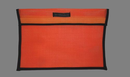 Ameri-Viz 12X18 VINYL COATED MESH VEST BAG - ORANGE