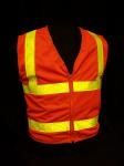 Ameri-Viz #2 ANSI VEST/ORG/L-Y REFL 2&quot; TAPE/VELCRO FRONT.