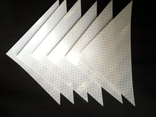 Ameri-Viz 3M REFLECTIVE TRIANGLE - WHITE  - 6 PIECE