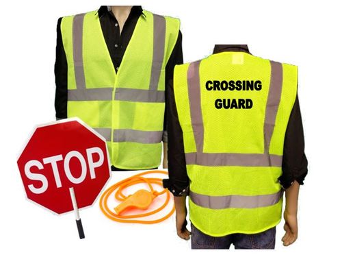 Ameri-Viz CROSSING GUARD KIT / VEST / PADDLE / WHISTLE 3X