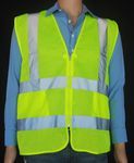 Ameri-Viz ECONO #2 ANSI VEST/LIME/2&quot; SILVER REFLECTIVE 4X