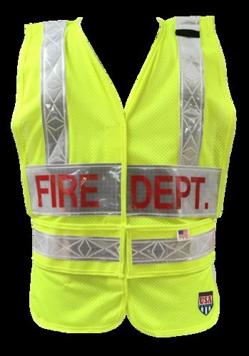 Ameri-Viz LIMEPUBLIC SAFETY VEST/2LP/HS