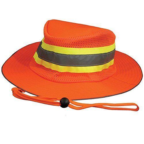 Ameri-Viz ORANGE RANGER HAT / TRIPLE TRIM REFLECITVE