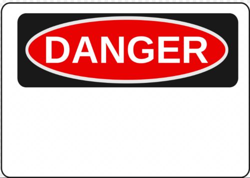 DANGER (Blank Legend)