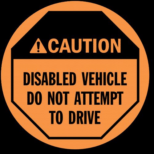 DANGER -ORG   MESH STEERING WHEEL COVER 02