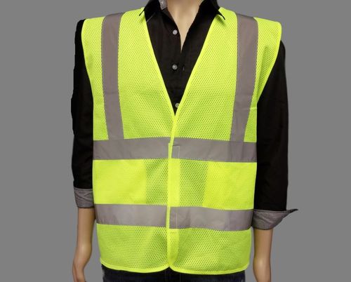 ANSI CL2 LIME VEST/SILVER REFLECTIVE