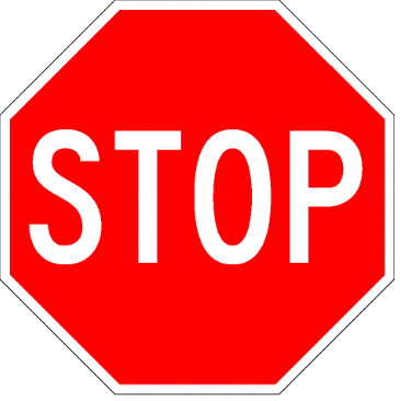 Ameri-Viz 12/23 24X24 ALU/HI INT/STOP SIGN | FLAGS, SIGNS & TAPES ...