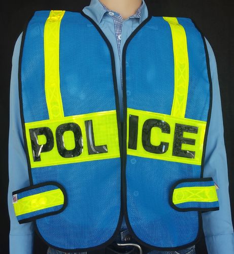 ROYAL BLUE REFLECTIVE VEST/2LP/HS